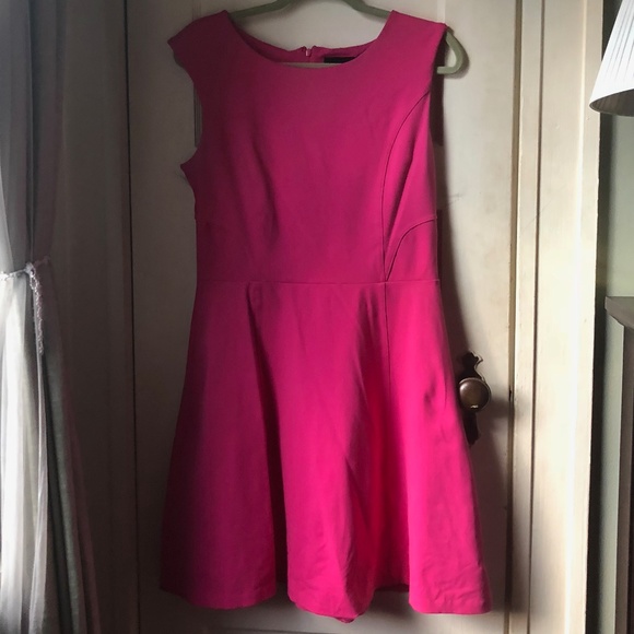 hot pink a line dress